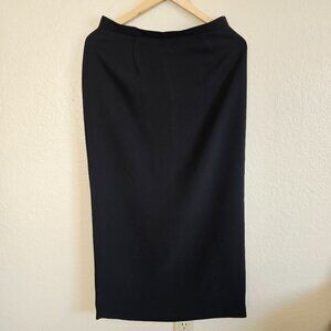 Casual Corner Black Pencil Skirt Size 8 NWT Acetate/Polyester Blend